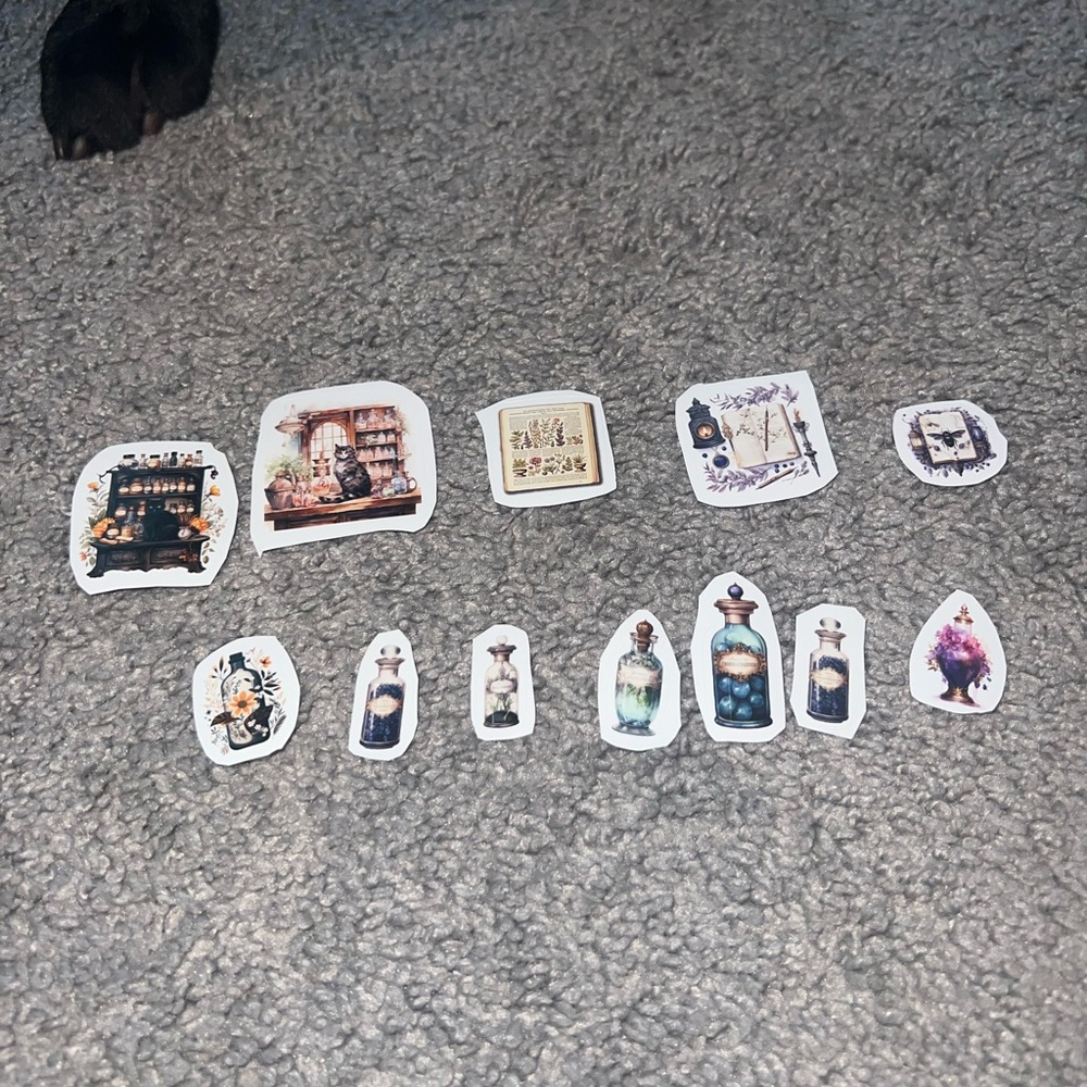 3 for $12 Assorted Witchy Decorative Stickers